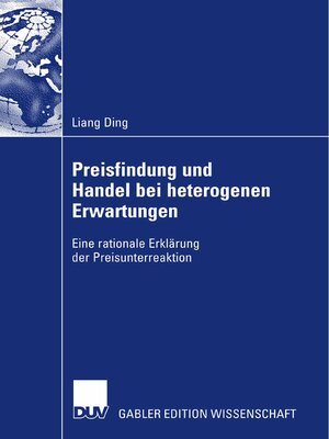 cover image of Preisfindung und Handel bei heterogenen Erwartungen
